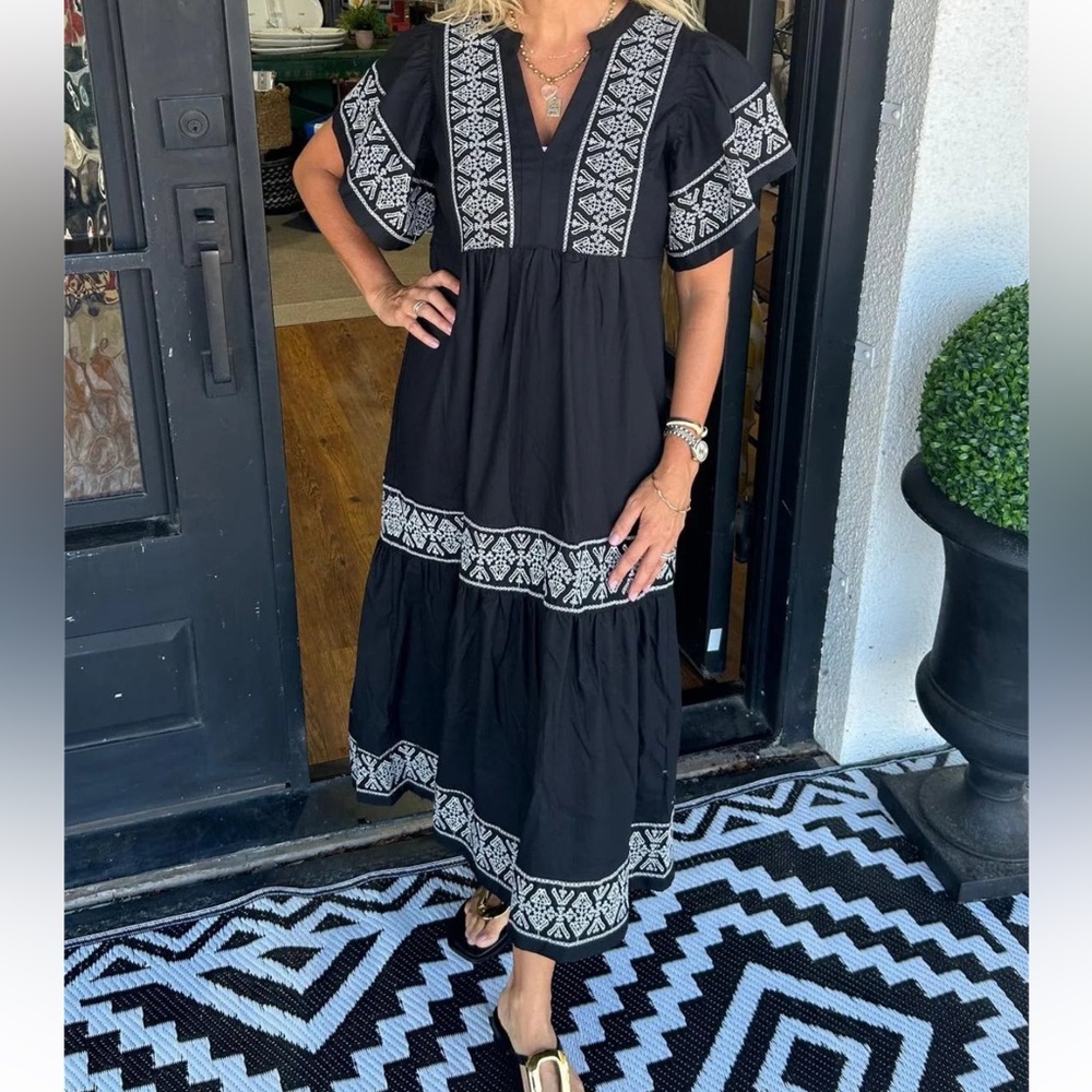 Boho vibes midi dress